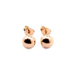 7mm Kugel Ohrstecker in Gelb, Rosé und Silber– Vielseitige Eleganz