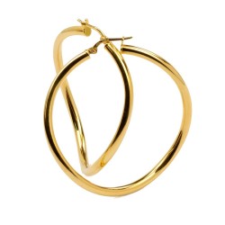 Trend Creolen aus Silber. In Gelb und Silber erhältlich!