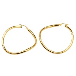 Trend Creolen aus Silber. In Gelb und Silber erhältlich!