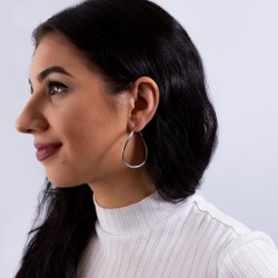 Trend Creolen aus Silber. In Gelb und Silber erhältlich!