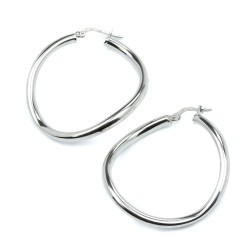 SWING Creolen in Silber  – Verleihe deinem Look Schwung