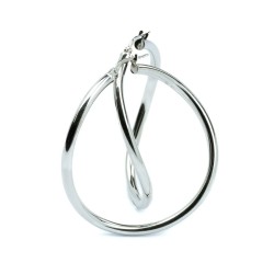 SWING Creolen in Silber  – Verleihe deinem Look Schwung