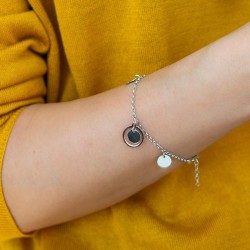 LUNA Armband – filigranes Armband mit schimmernden Kreisen