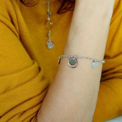 LUNA Armband – filigranes Armband mit schimmernden Kreisen