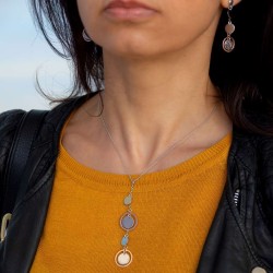 LUNA Kette – filigrane Halskette mit glänzenden Kreisen