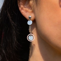 LUNA Ohrringe – elegante Ohrhänger mit schimmernden Kreisen