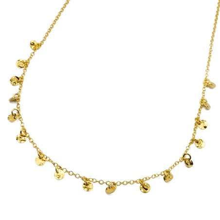 DOTS Kette – filigrane Goldkette mit schimmernden Anhängern