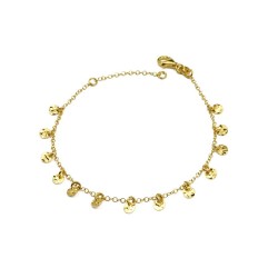 DOTS Armband – filigranes Goldarmband mit schimmernden Anhängern