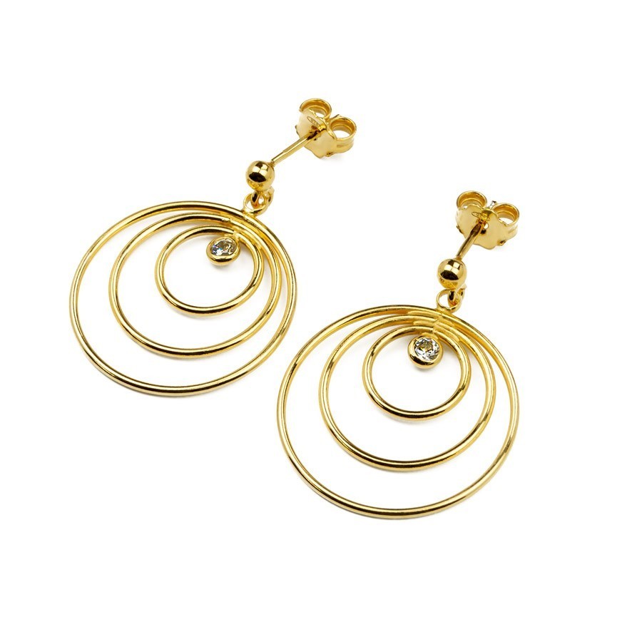 CIRCLE Ohrringe – Moderne Eleganz mit Zirkonia