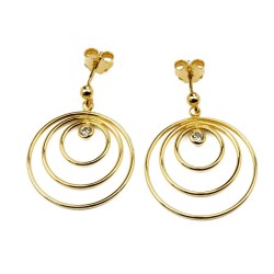 CIRCLE Ohrringe – Moderne Eleganz mit Zirkonia