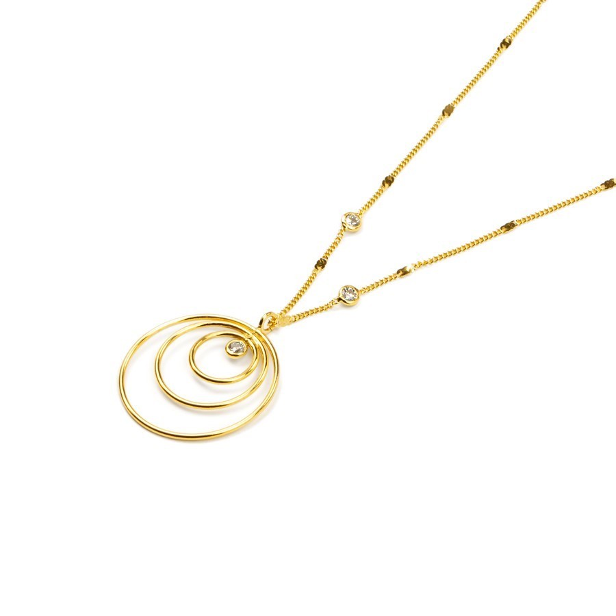 CIRCLE Kette – mit funkelnden Zirkonia Steinen