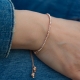 Ziehverschluss Armband Rosé