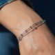 Ziehverschluss Armband Silber mit Kugeln