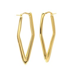 Raute Ohrringe – Eleganz in Silber mit Vergoldung | Eleganter Schmuck