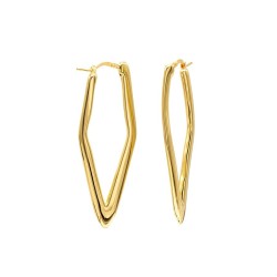 Raute Ohrringe – Eleganz in Silber mit Vergoldung | Eleganter Schmuck