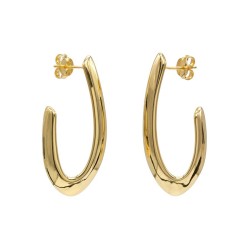 Vergoldete offene Creolen aus 925er Silber – Elegant & Zeitlos