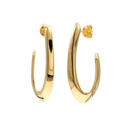 Vergoldete offene Creolen aus 925er Silber – Elegant & Zeitlos