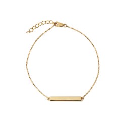 Filigrane Armkette mit zartem, länglichen Plättchen