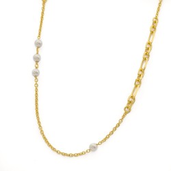 Vergoldetes Schmuck-Set „CHAIN“ – Armband, Kette & Ohrringe