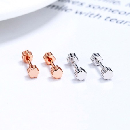 NOVA Ohrstecker – Silber & Rosévergoldung, modern & komfortabel