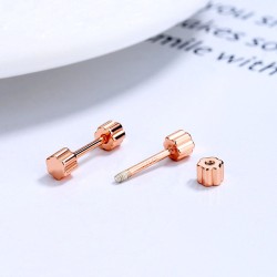 NOVA Ohrstecker – Silber & Rosévergoldung, modern & komfortabel