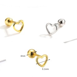 Herz Ohrpiercing  Silber und Vergoldet - Jetzt bei TCJ