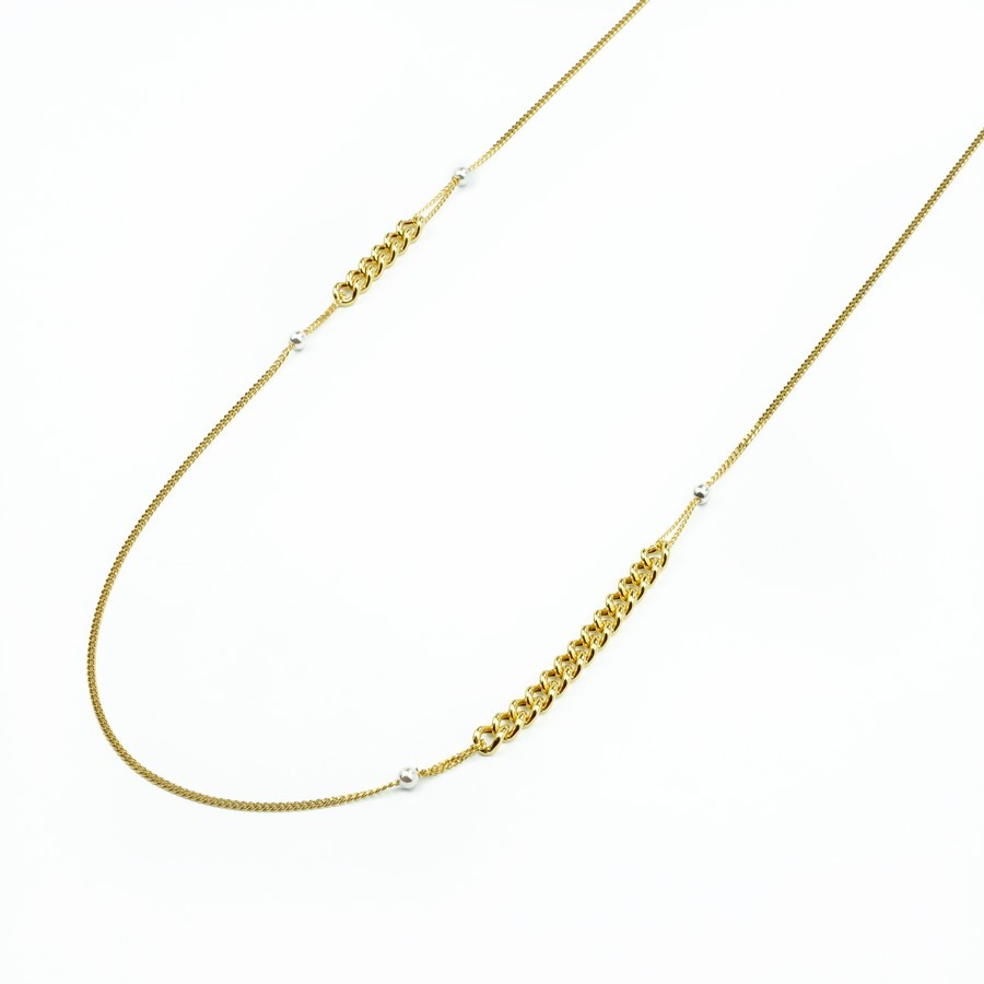 Goldene Multi-Chain Kette aus Silber – Modernes Design