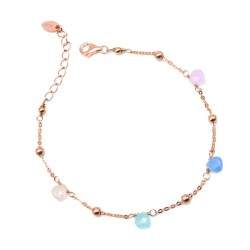 Roségold Armband mit Farbsteinen – filigran & stilvoll