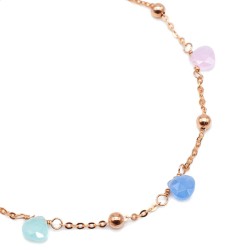 Roségold Armband mit Farbsteinen – filigran & stilvoll