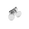 Punkt Ohrringe – Runde Silber Ohrstecker