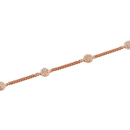 Roségold Armband mit Zirkonia Punkten