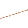 Roségold Armband mit Zirkonia Punkten