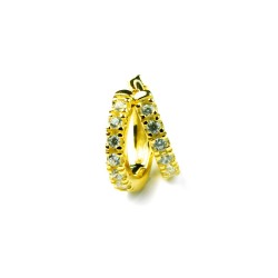 Creolen mit Zirkonia – vergoldet & silber erhältlich