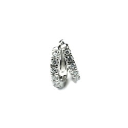 Creolen mit Zirkonia – vergoldet & silber erhältlich