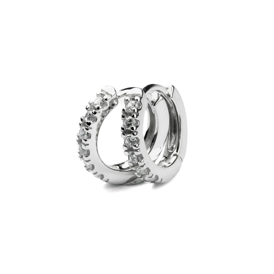 Creolen mit Zirkonia – Gold, Rosé & Silber erhältlich