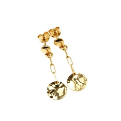 Hammerschlag Ohrringe Gold – stilvolle Struktur