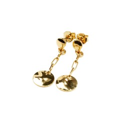 Hammerschlag Ohrringe Gold – stilvolle Struktur